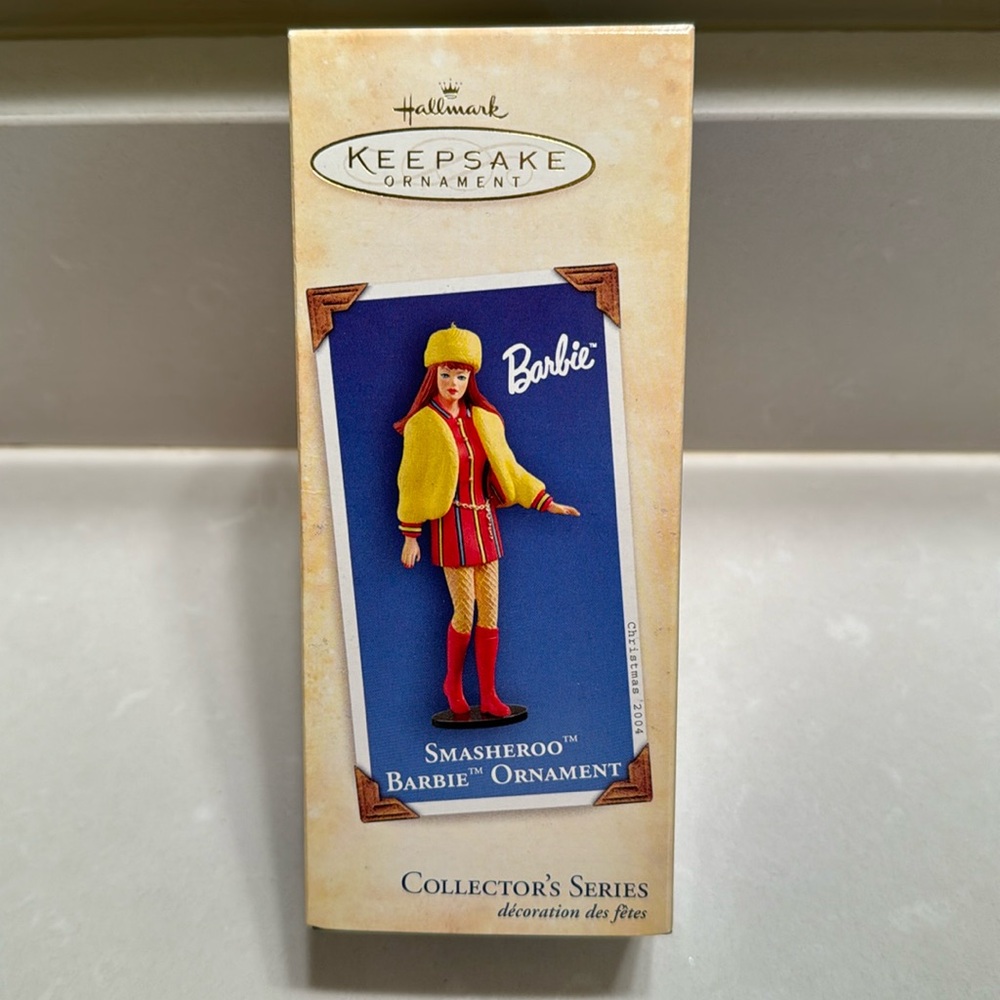 Smasheroo Barbie Ornament from Hallmark dated 2004
